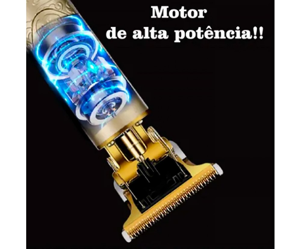 Maquininha Profissional De Acabamento Cabelo Pezinho E Barba