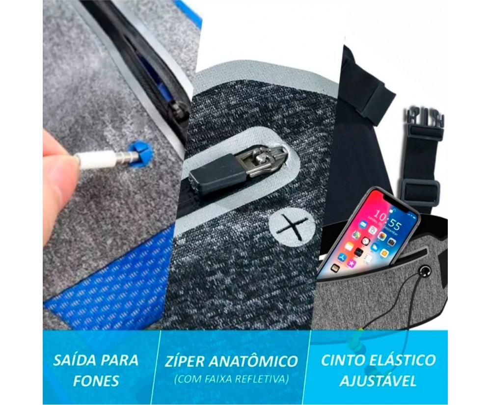Pochete Esportiva Corrida Celular Fitness Slim Impermeavel