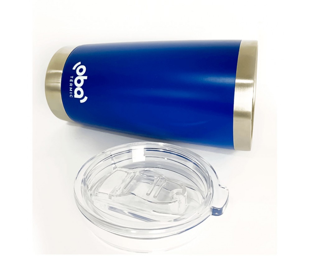 Copo Térmico 591ml  Com Tampa e com Abridor De Garrafas Original - Azul