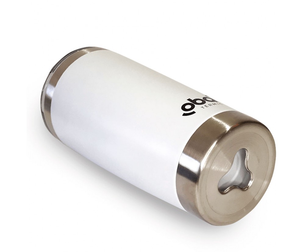 Copo Térmico De Cerveja Inox com Tampa Mantem Gelado Até 12hs - Branco