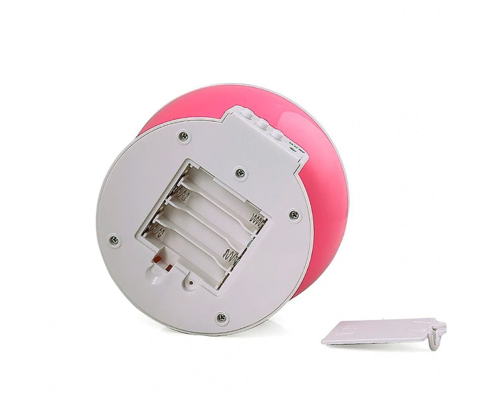 Luminaria Abajur Rotativa Projetor Globo Estrela Criança cor Rosa