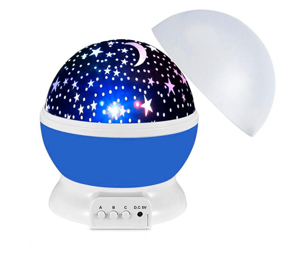 Luminária Projetor Estrela 360º Galaxy Abajur Cor da Base Branca