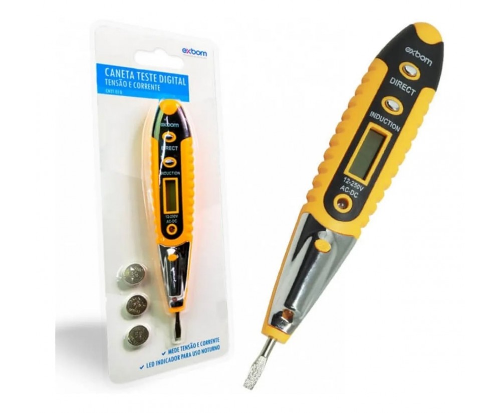 Kit Eletricista Alicate Automático Descascador Crimpador E Caneta Voltagem