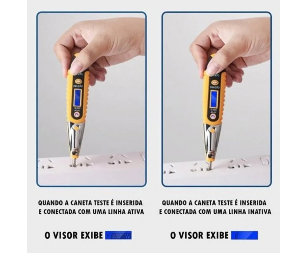 Caneta Detectora Testadora Medidor D Voltagem Corrente Fase