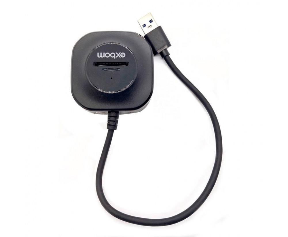 Hub Usb 3.0 Extensor 5 Em 1 Leitor Cartão Micro Sd Tf Not Pc