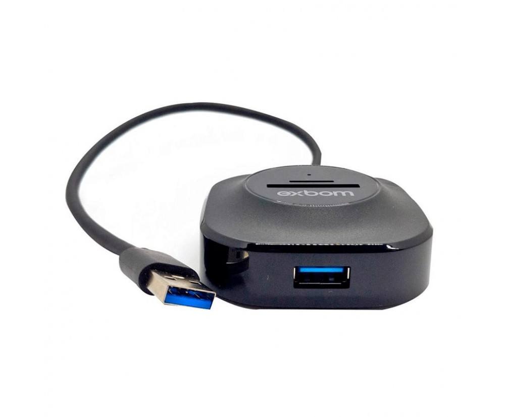Hub Usb 3.0 Extensor 5 Em 1 Leitor Cartão Micro Sd Tf Not Pc